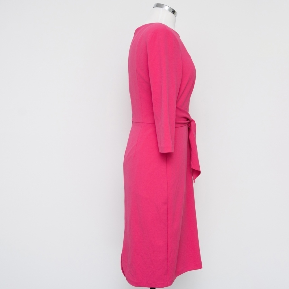 Adrianna Papell - Pink Knit Crepe Sheath Dress‎ - Picture 6 of 13